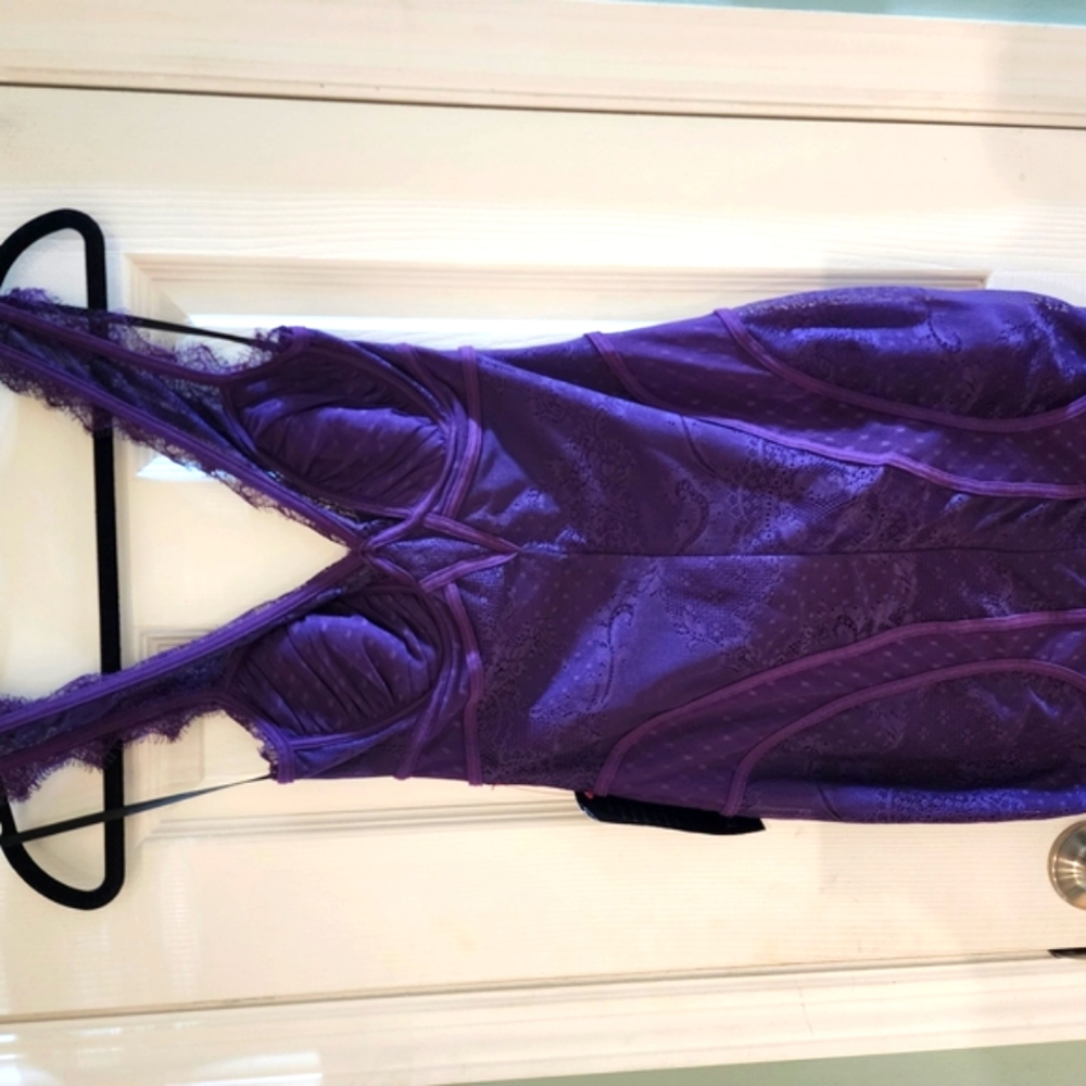 Purple Lace Lingerie Bodysuit